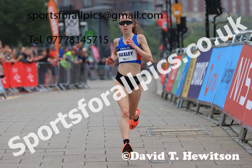 Womens 2024 UK Athletics 5k Road Champs., Newcastle/Gateshead Quayside.  Photo: David T. Hewitson/Sports for All Pics